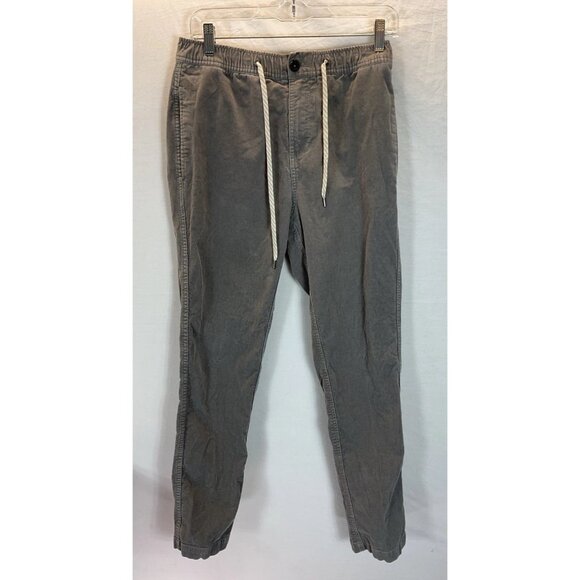 Vuori Men's Corduroy Optimist‎ Pants Elastic Drawstring Waistband Gray Size S - Picture 1 of 12